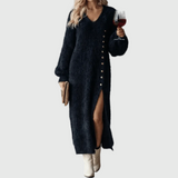 Alina | Damen Urlaubsloungekleid – Lounge Kleid Urlaub Bequem Sommer 2026 – Schwarz