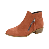 Pandora | Damen Stiefeletten mit Blockabsatz – Orange