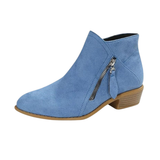Pandora | Damen Stiefeletten mit Blockabsatz – Blau
