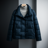 Britta | Damen Leichte Steppjacke Winterjacke – Dunkelblau