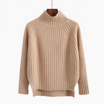 Eleganter Pullover mit Stehkragen für Damen | Ideal für den Winter