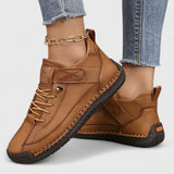 Jessica | Damen Lässig Schicke Bequeme Schnürsneaker – Braun