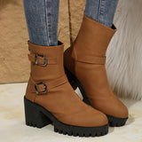 Gethin | Damen Stiefelette mit Blockabsatz – Gelb