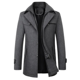 Bruno | Herren Elegante Winterjacke mit Kragen – Grau