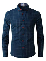 Business Hemd Herren – Marineblau
