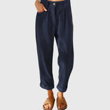 Johanna | Damen Cordhose modern chic für jeden Anlass – Blau