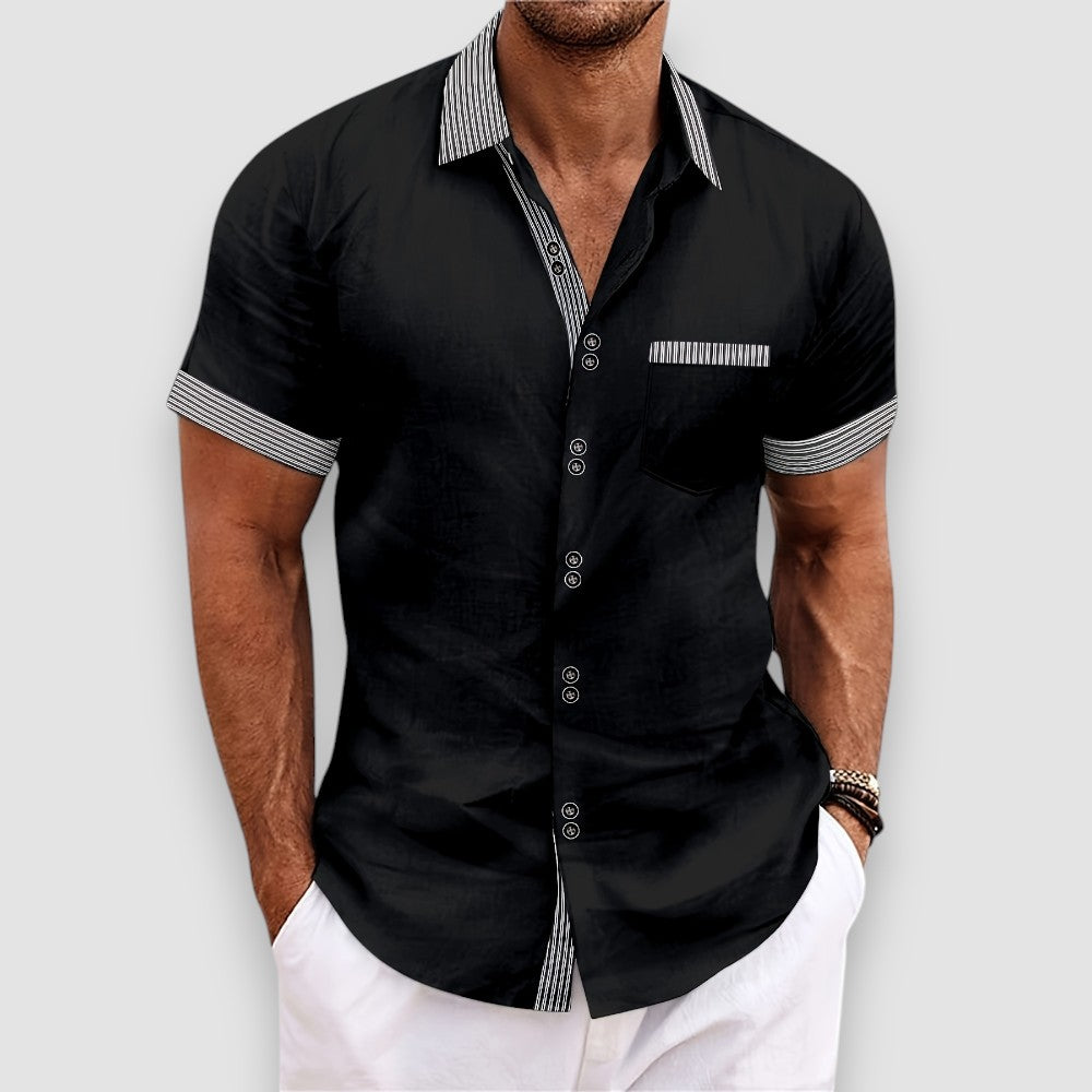 Enzo | Short Sleeve Button Shirt