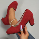 Alina | Damen Pumps stilvoll modern elegant chic – Rot