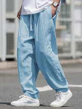 Jonash | Atmungsaktive Baumwollhose mit Taschen – Blau