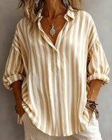 Yara | Stilvolle Bluse mit lockerem Schnitt – Beige