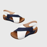 Lina | Stilvolle Sandalen Damen Chic – Marineblau
