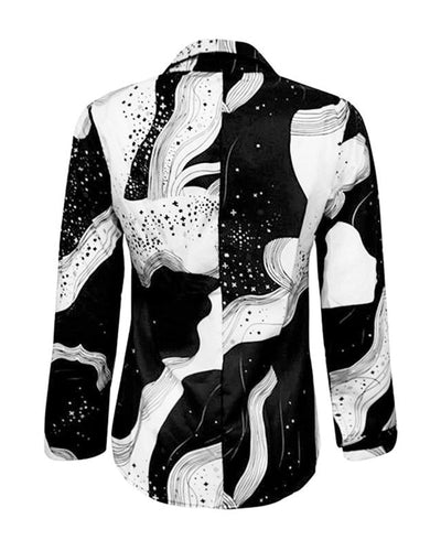 Bucello® | Schwarz-weiße Bluse