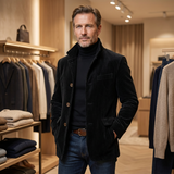 Jan | Hochwertige Herrenjacke klassisch elegant – Schwarz