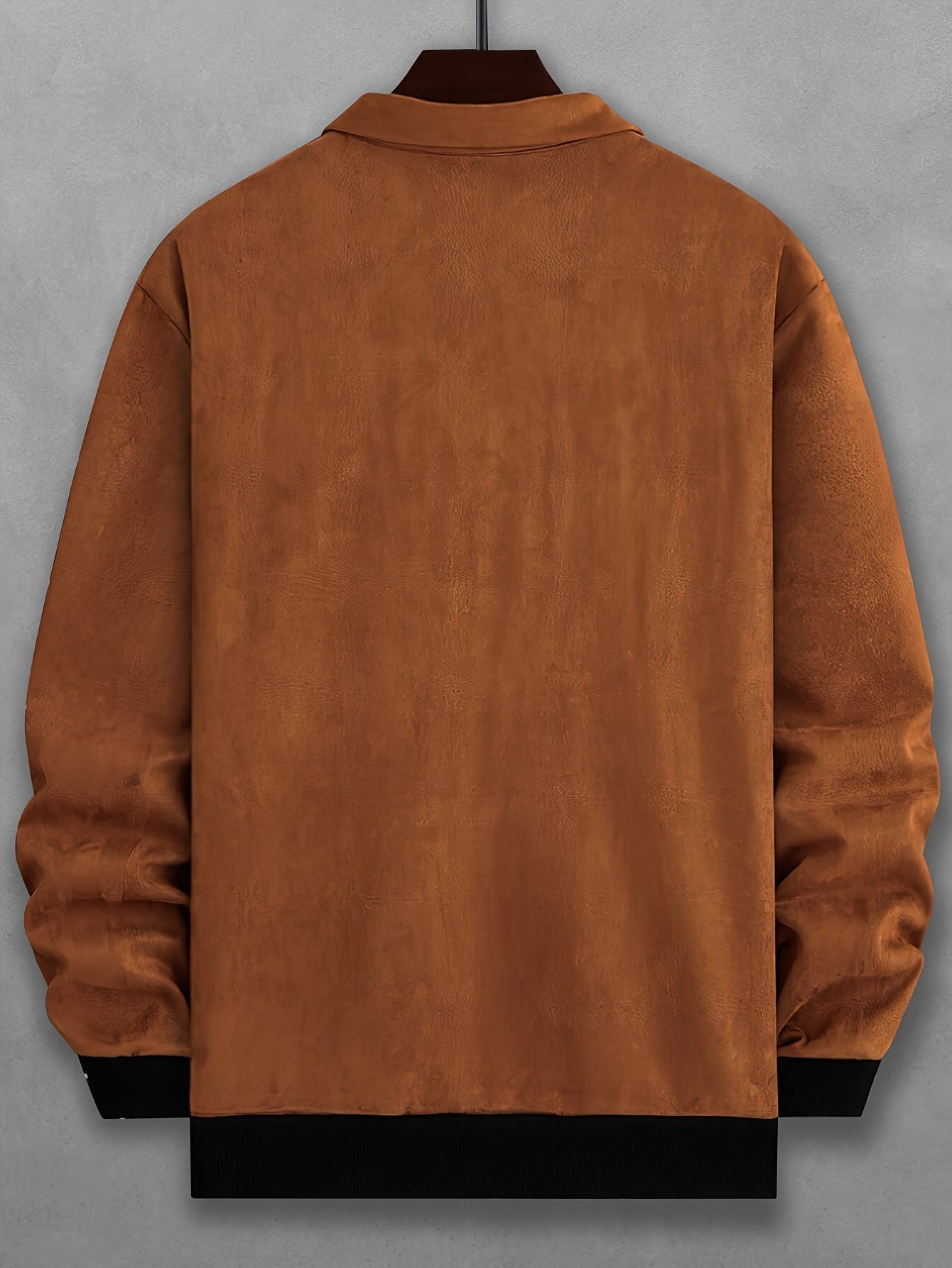 Stilvolle einfarbige warme Fleece-gedruckte Winterjacke für Herren | Ideal für den Winter