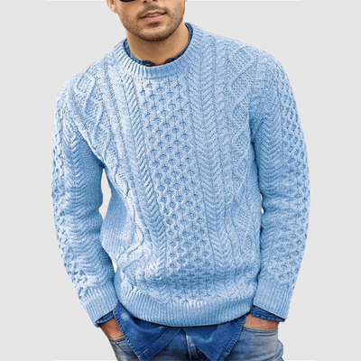 Herren Strukturierter Zopfstrick Pullover | Warme