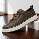 Caius | Herren Low-Top Schnürschuhe Sneaker – Khaki