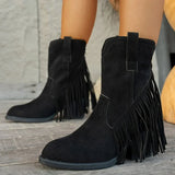 Calista | Damen Westernstiefel mit Fransen und Seitenreißverschluss – Stil 5