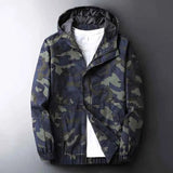 Camouflage Jacke Herren – Blau-Camo