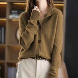 Cardigan mit Knöpfen – Braun