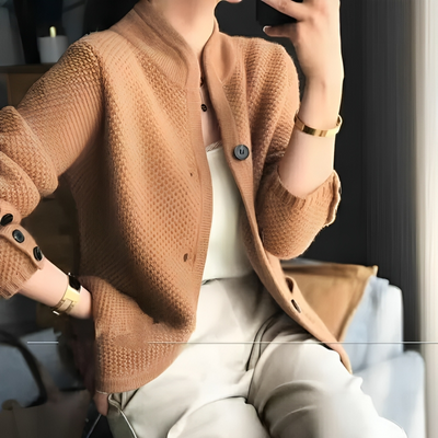 Damen Strick Langarm Cardigan | Warm