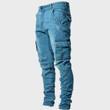 Cargo Hose Herren Slim Fit – Blau