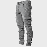 Cargo Hose Herren Slim Fit – Grau