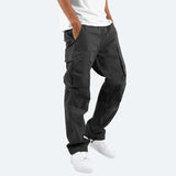 Cargohose Herren Regular Fit – Schwarz