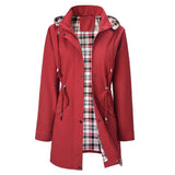 Jessalique - Allwetter-Regenjacke – Rot