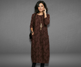 Marlene | Winterkleid für Damen stilvoll & komfortabel – Burgunderrot