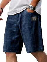Caspian | Herren Freizeitshorts Relaxed Fit Kurze Hose – Marineblau