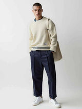 Casual Pullover Herren – Cremeweiß