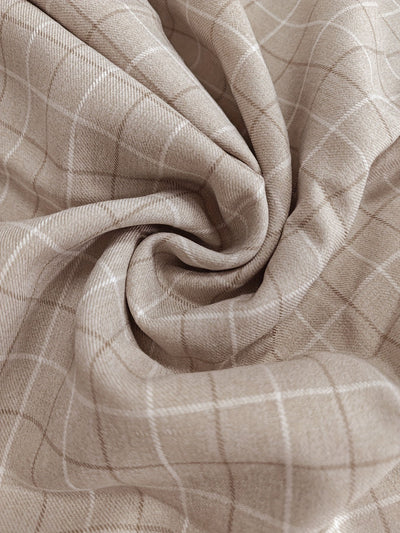 Stylisches Blazer Set mit Karomuster in Hellbraun für Damen | Ideal für jeden Tag