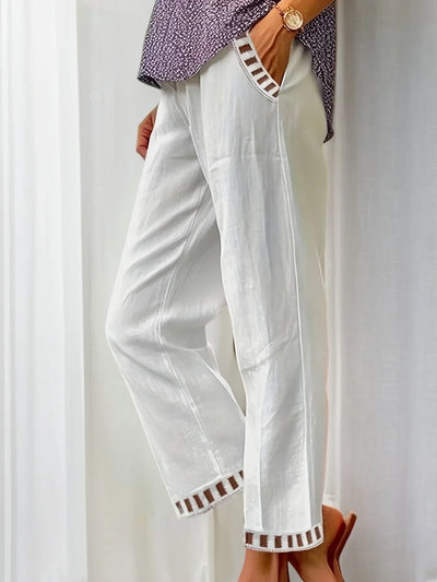 Tracey - Kontrast Besatz Verkürzt Hose