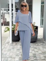 Sabrina | Damen Elegantes Set – Koordiniertes Elegantes Matching Set 2026 – Dunkelblau
