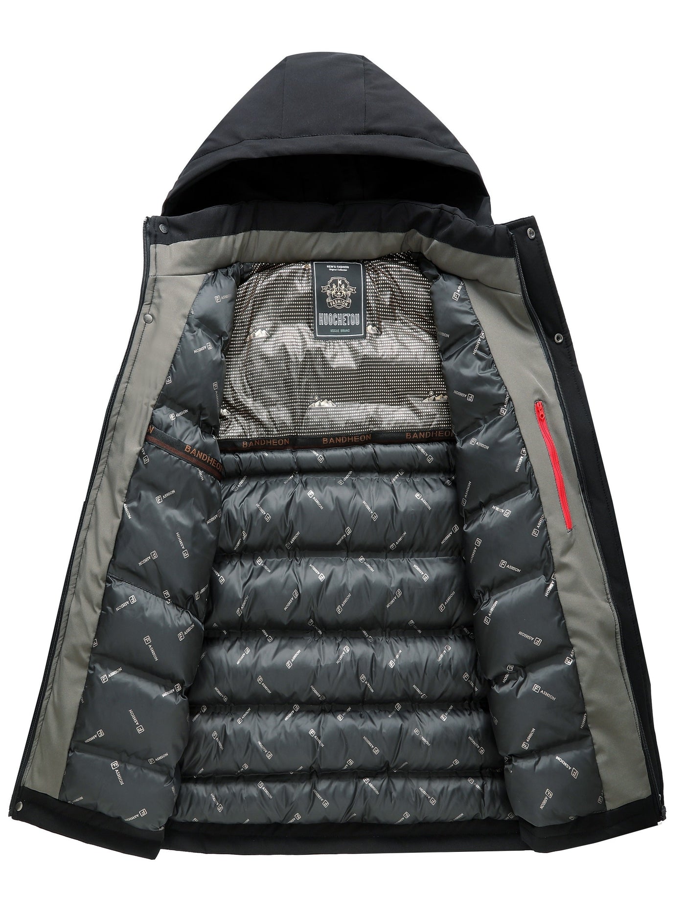 Lässige Thermojacke mit abnehmbarer Kapuze Winterjacke für Herren | Ideal für den Winter