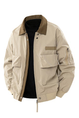 Übergangsjacke Herren Utility mit Taschen – Khaki
