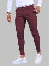 Chinohose Herren Slim Fit – Rot