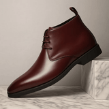 Chukka Boot Herren Schlanke Passform – Weinrot