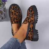 Chunky Loafers Damen – Leopard