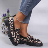 Chunky Loafers Damen – Leopardenmuster