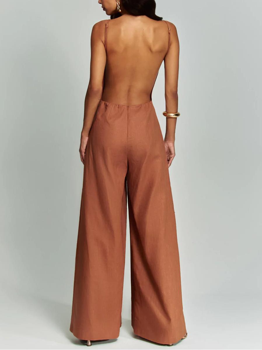 Steph Brown Halter Jumpsuit