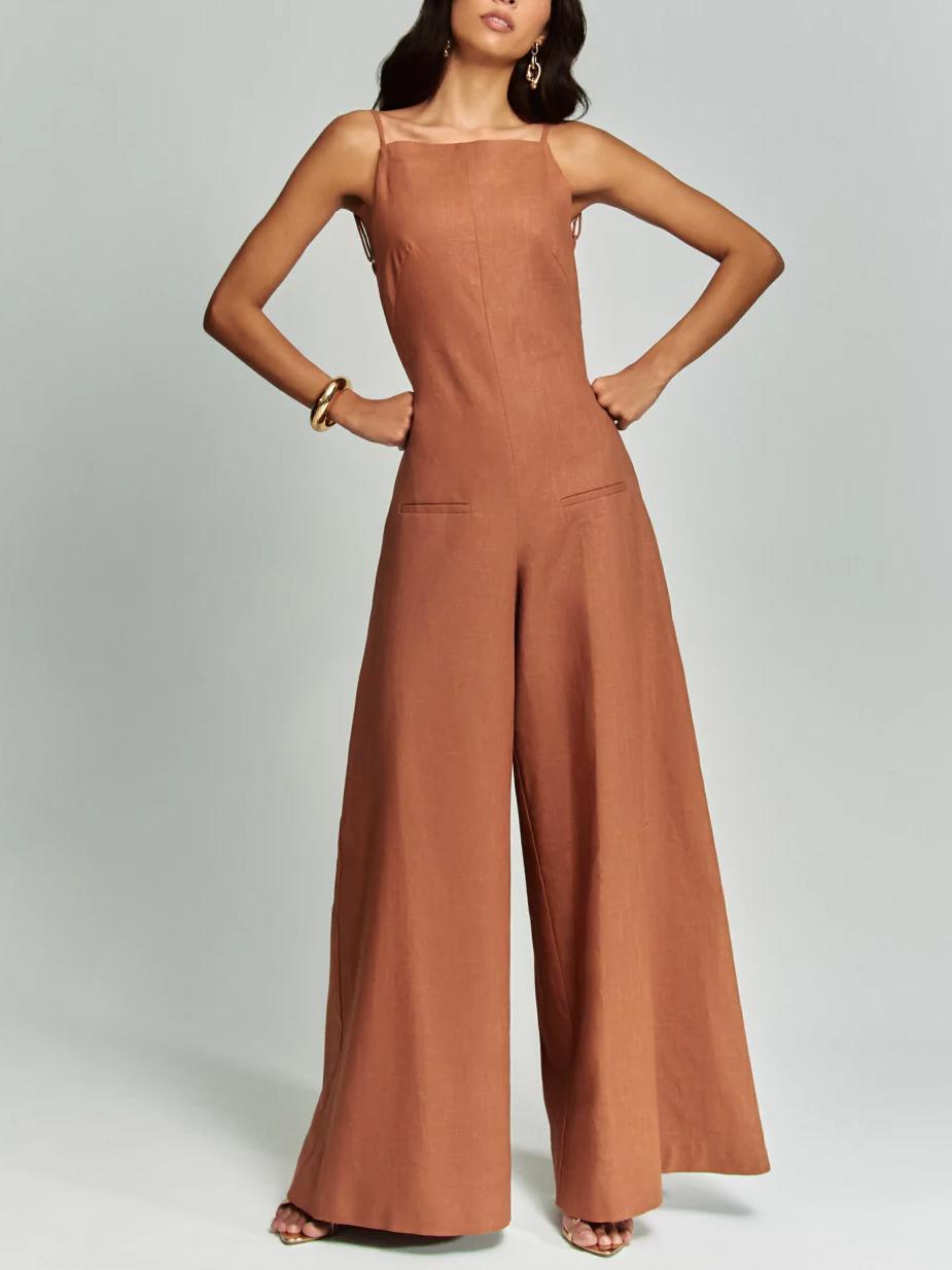 Steph Brown Halter Jumpsuit