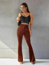 Cordhose Weite Passform – Braun