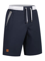 Eden | Knie-lange Shorts mit Kordelzug und Taschen – Marineblau