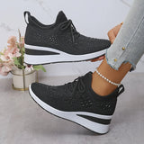 Sophie | Damen-Sneaker funkelnd & stylisch modern – Schwarz