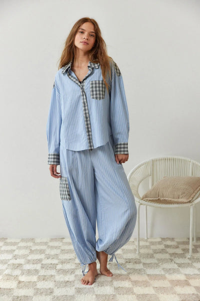 Zweiteiliges lässiges Pyjama Set
