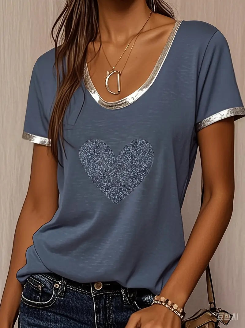 Lamprini - Elegantes Kurzarm T-Hemd