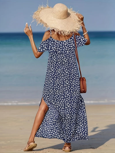 Consuelo - Schulterfrei Kleid Mit Blumenprint