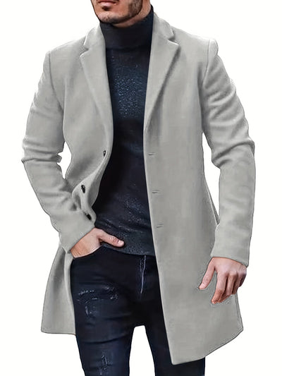 Casual Winter Trench Coat mit Retro-Stil für Herren | Ideal für den Winter