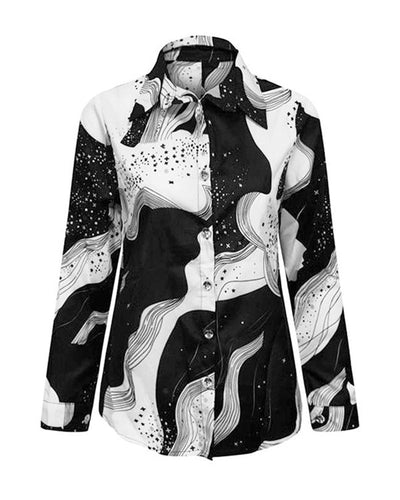 Bucello® | Schwarz-weiße Bluse